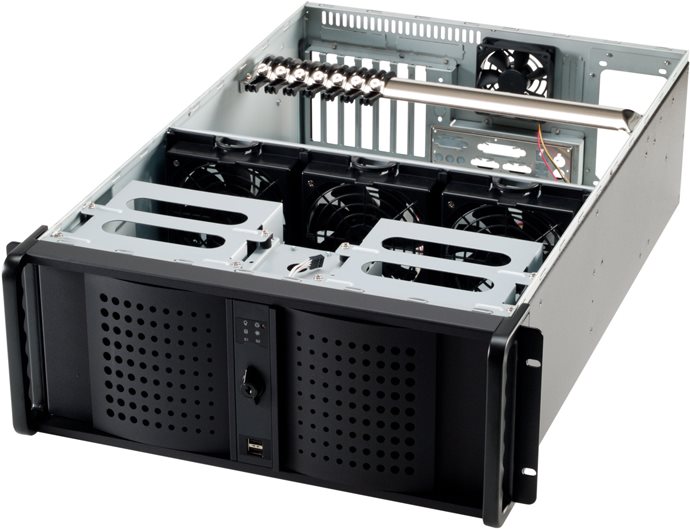Купить FANTEC TCG-4860X07-1 - Rack - einbaufähig - 4U - Erweitertes ATX - ohne Netzteil - Schwarz (3214) в магазине wardena.ru