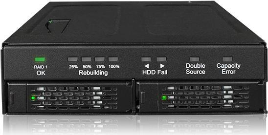 Купить ICY Dock ToughArmor MB902SPR-B - Internes RAID-Gehäuse mit Datenanzeige, Netzanzeige - 2.5" (6.4 cm) - SATA 6Gb/s - RAID 1 - SATA 6Gb/s - Schwarz (MB902SPR-B) в магазине wardena.ru