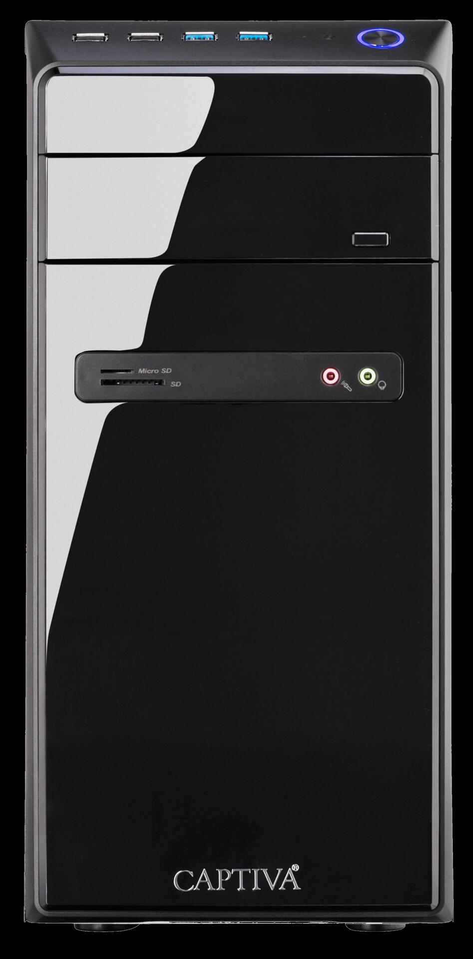 Купить Captiva Power Starter R60-532 DDR4-SDRAM 4650G AMD Ryzen 5 PRO 8 GB 480 GB SSD Windows 10 Home PC Schwarz (60532) в магазине wardena.ru