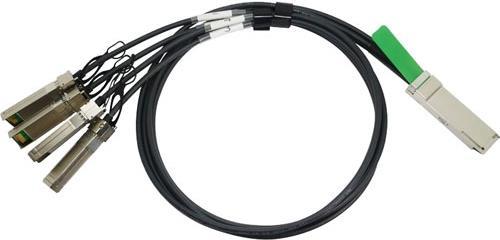 Купить Juniper Networks 10 Gigabit Ethernet Direct AttachBreakout Copper - Direktanschlusskabel - SFP+ zu QSFP+ - 3 m - twinaxial - für EX Series EX4650, PTX Series PTX10008, QFX Series QFX10002, QFX10016, QFX5120, QFX5220 (QFX-QSFP-DACBO-3M) в магазине wardena.ru