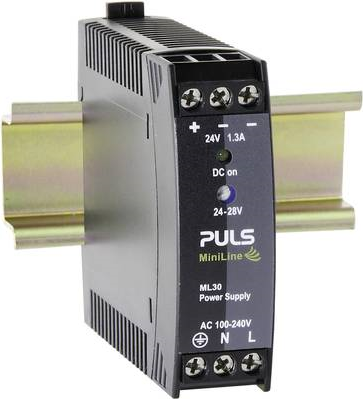 Купить PULS MiniLine ML30.241 Hutschienen-Schaltnetzteil, DIN-Netzgerät 24 V/DC / 1.3 A / 30 W (ML30.241) в магазине wardena.ru