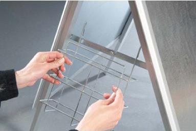 Купить FRANKEN Plakatständer "Standard", DIN A1, 594 x 841 mm für den Außen- und Innenbereich, 4-Bein-Gestell (BSA1) в магазине wardena.ru