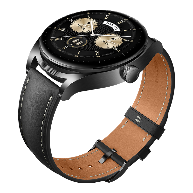 Купить Huawei Watch Buds - 47 mm - Edelstahl - intelligente Uhr mit Riemen - Leder - Handgelenkgröße: 140-210 mm - Anzeige 3.6 cm (1.43") - Bluetooth, NFC - 66.5 g - Schwarz (55029576) в магазине wardena.ru