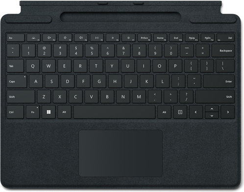 Купить Microsoft Surface Pro Signature Keyboard - QWERTZ Tastatur - mit Touchpad, Beschleunigungsmesser, Surface Slim Pen 2 Ablage- und Ladeschale - Schwarz - kommerziell - für Surface Pro 8, Pro X (8XB-00005) в магазине wardena.ru