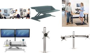 Купить Fellowes Lotus Sit-Stand Workstation - Aufstellung für LCD-Bildschirm/Tastatur/Maus - Schwarz (0007901) в магазине wardena.ru
