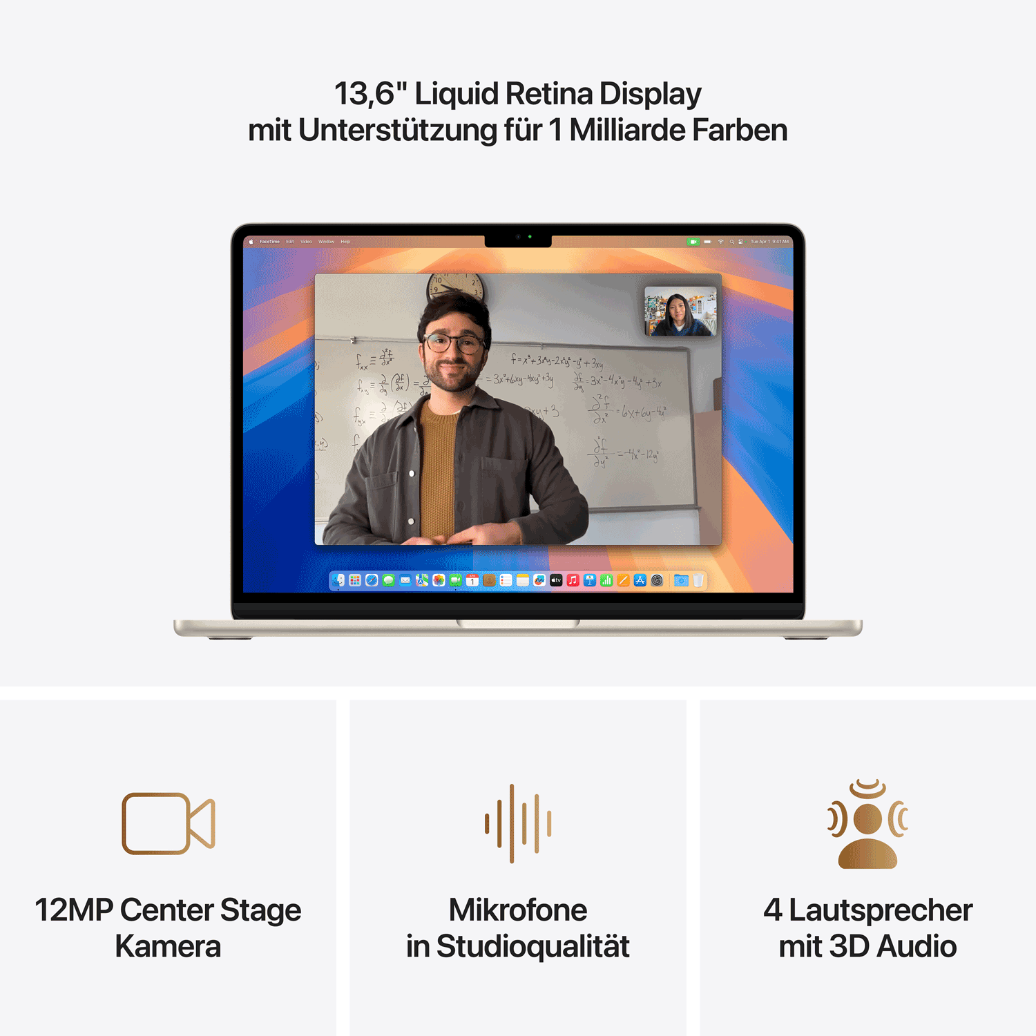 Купить APPLE MACBOOK AIR 13 M4 10C/8C/16C 16GB 256GB 30W - STARLIGHT (MW0Y3D/A) в магазине wardena.ru