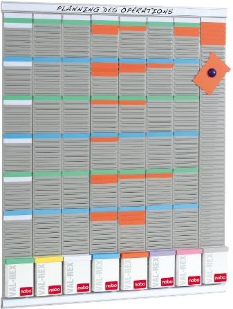 Купить Nobo T-Karten-Planung - Wochenplaner - 8 Spalten - 54 Fächer (2910800) в магазине wardena.ru