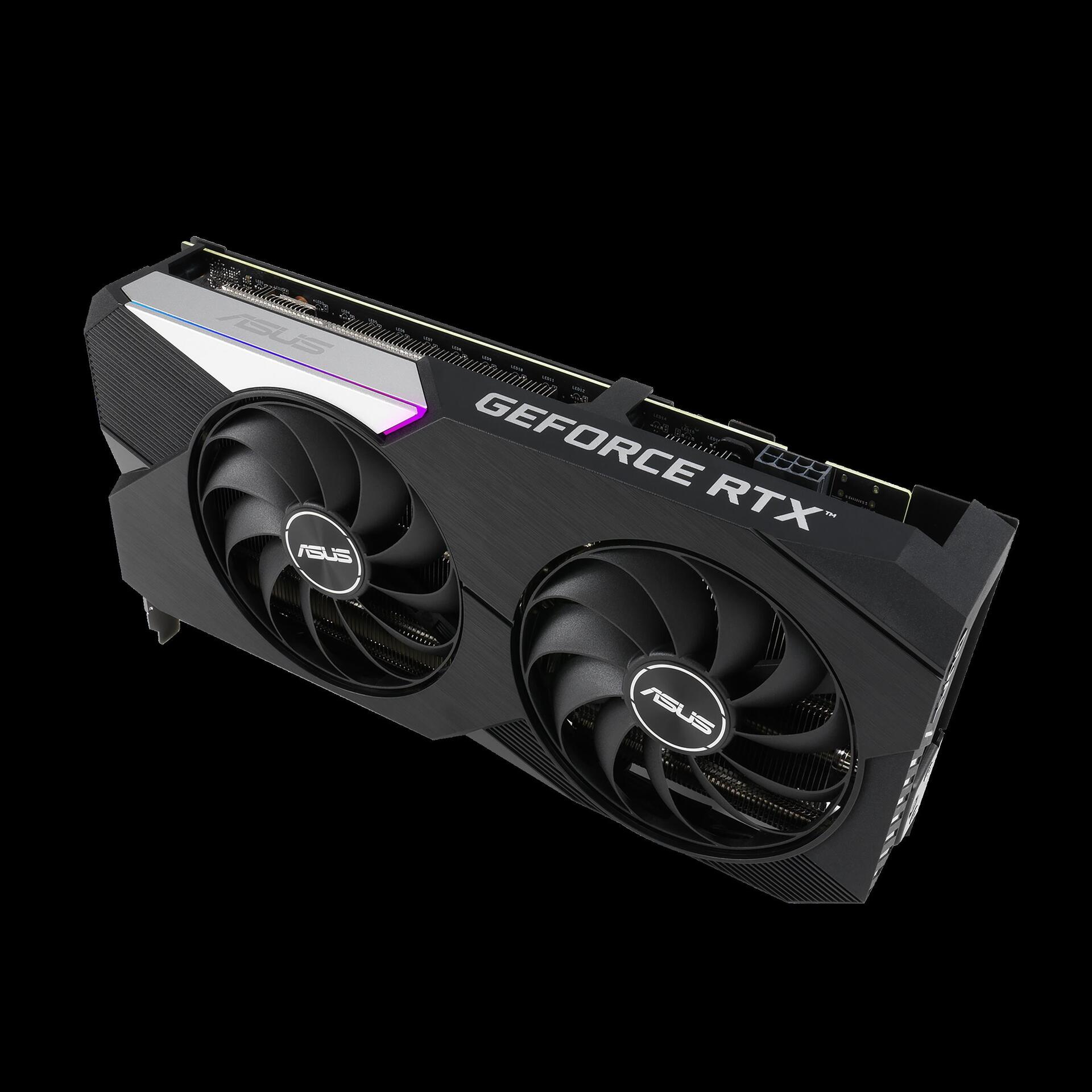 Купить ASUS DUAL-RTX3060TI-O8G-MINI-V2 - Grafikkarten - GF RTX 3060 Ti - 8 GB GDDR6 - PCIe 4.0 - HDMI, 3 x DisplayPort (90YV0FT2-M0NA00) в магазине wardena.ru