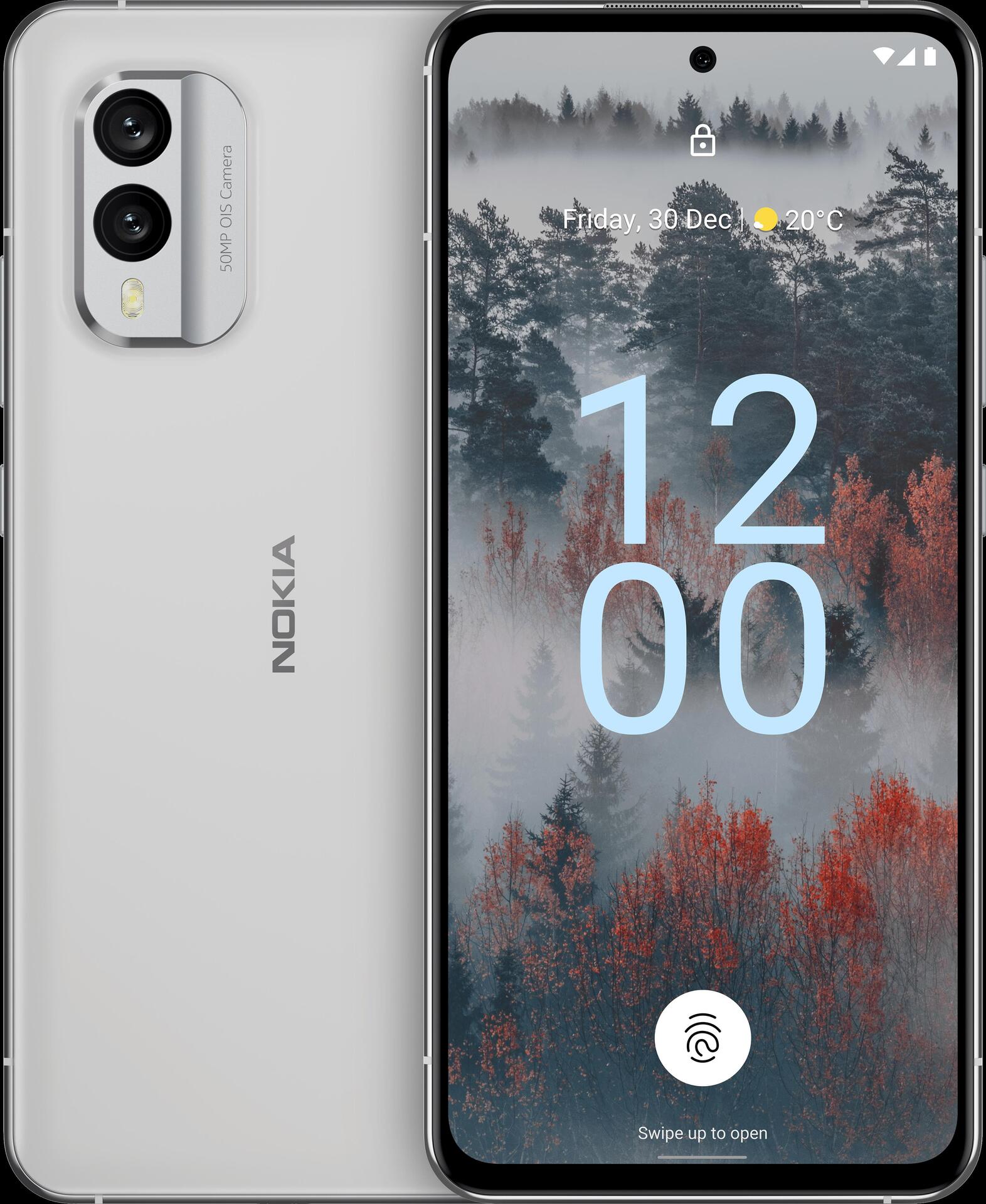 Купить Nokia X30 5G - 5G Smartphone - Dual-SIM - RAM 6GB / Interner Speicher 128GB - OLED-Display - 16,30cm (6,43") - 2400 x 1080 Pixel (90 Hz) - 2 x Rückkamera 50 MP, 13 MP - front camera 16 MP - Ice White (VMA751X9FI1SK0) в магазине wardena.ru