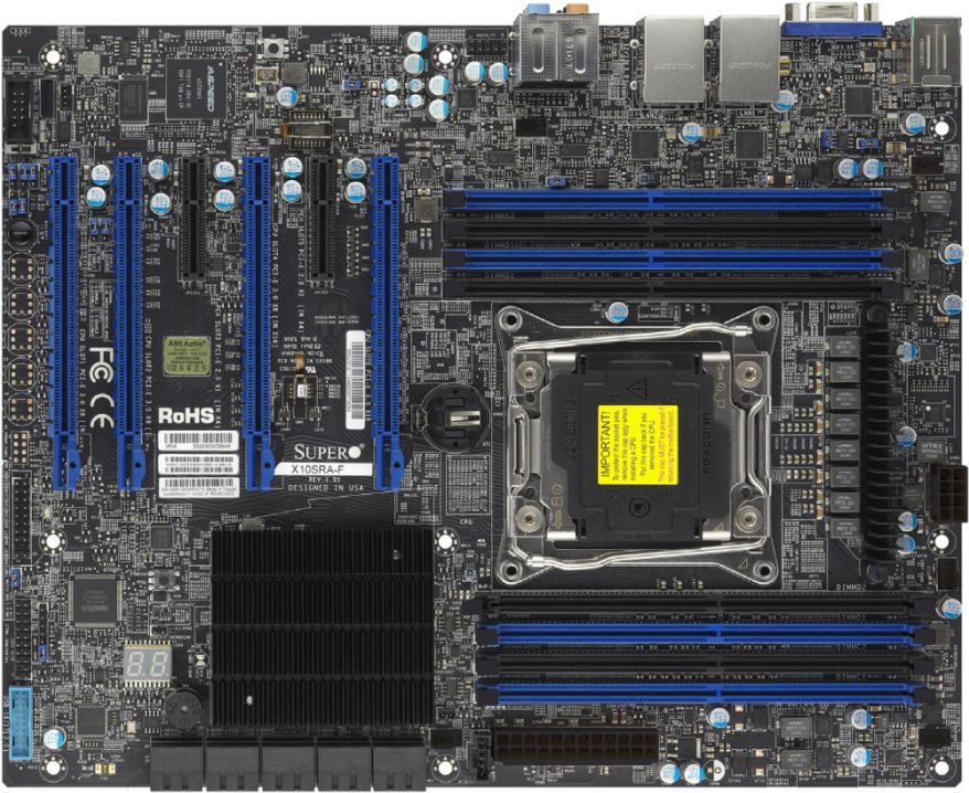 Купить SUPERMICRO X10SRA-F - Motherboard - ATX - LGA2011-v3-Sockel - C612 Chipsatz - USB 3.0 - 2 x Gigabit LAN - Onboard-Grafik (MBD-X10SRA-F-O) в магазине wardena.ru