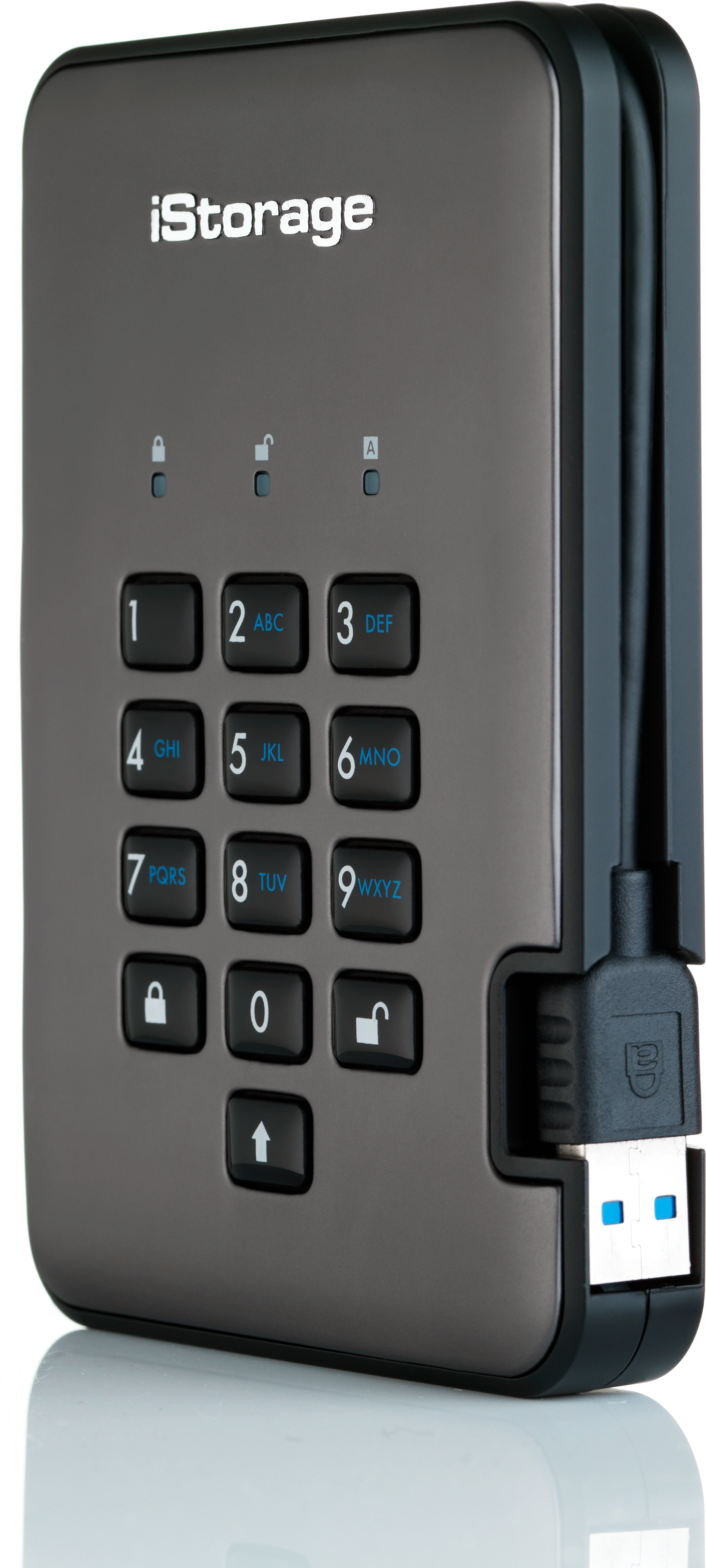 Купить iStorage diskAshur Pro 2 - Festplatte - verschlüsselt - 1TB - extern (tragbar) - USB 3,1 - FIPS 197 - FIPS 140-2 Level 3, 256-bit AES-XTS (IS-DAP2-256-1000-C-G) в магазине wardena.ru