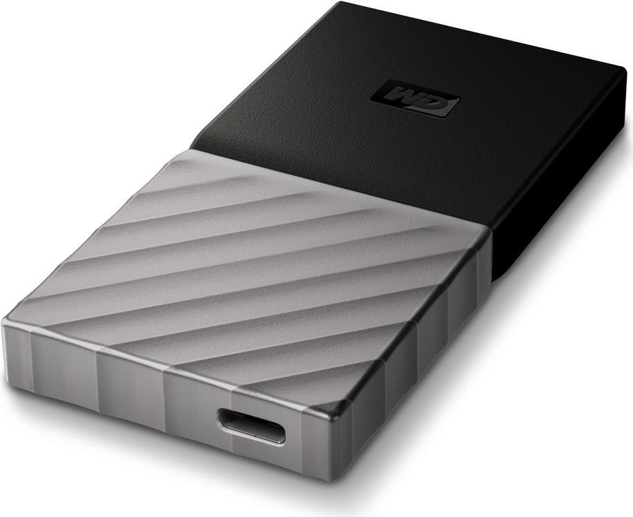 Купить WD My Passport SSD WDBKVX0010PSL - SSD - verschlüsselt - 1024 GB - extern (tragbar) - USB 3.1 Gen 2 (USB-C Steckverbinder) - 256-Bit-AES - schwarze Oberseite mit gunmetal (mittel metallisch grau) Boden (WDBKVX0010PSL-WESN) в магазине wardena.ru