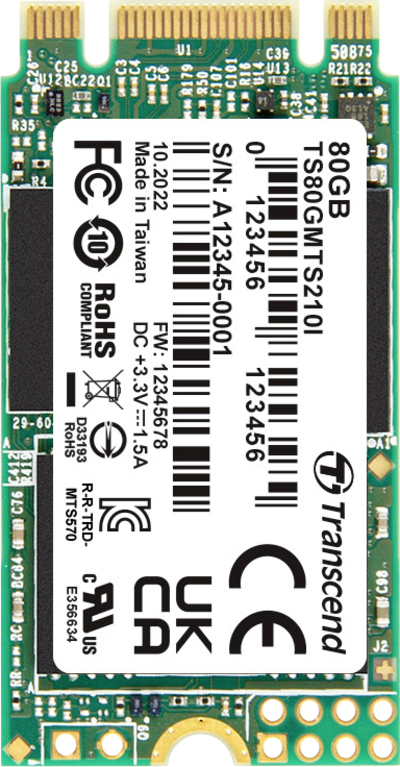 Купить Transcend Interne M.2 SSD TS80GMTS210I (TS80GMTS210I) в магазине wardena.ru