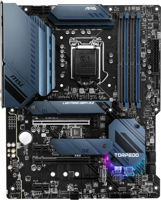 Купить MSI MAG Z590 TORPEDO - Motherboard - ATX - LGA1200-Sockel - Z590 - USB-C Gen2, USB 3.2 Gen 1, USB 3.2 Gen 2, USB-C Gen 2x2 - Gigabit LAN, 2.5 Gigabit LAN - Onboard-Grafik (CPU erforderlich) - HD Audio (8-Kanal) (7D08-003R) в магазине wardena.ru