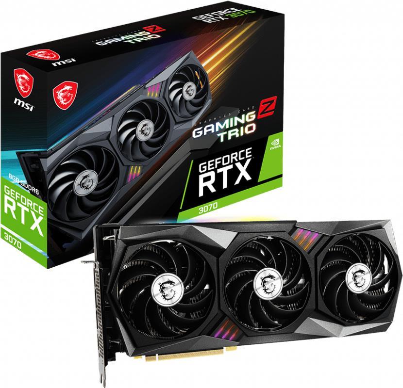 Купить MSI GeForce RTX 3070 GAMING Z TRIO 8G LHR - Grafikkarten - GF RTX 3070 - 8 GB GDDR6 - PCIe 4.0 - HDMI, 3 x DisplayPort (V390-264R) в магазине wardena.ru