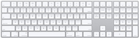 Купить Apple Magic Keyboard with Numeric Keypad - Tastatur - Bluetooth - Englisch (MQ052LB/A) в магазине wardena.ru