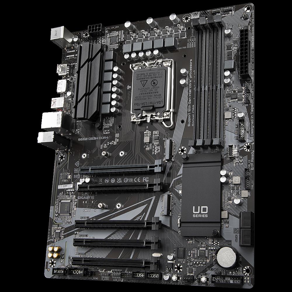 Купить Gigabyte B660 DS3H DDR4 - Intel - LGA 1700 - Intel® Celeron® - Intel® Core™ i3 - Intel Core i5 - Intel Core i7 - Intel Core i9 - Intel® Pentium® - DDR4-SDRAM - 128 GB - DIMM (B660 DS3H DDR4) в магазине wardena.ru