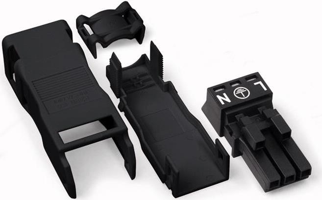 Купить WAGO Netz-Steckverbinder Buchse, gerade Gesamtpolzahl: 3 16 A Schwarz 890-103 50 St. (890-103) в магазине wardena.ru