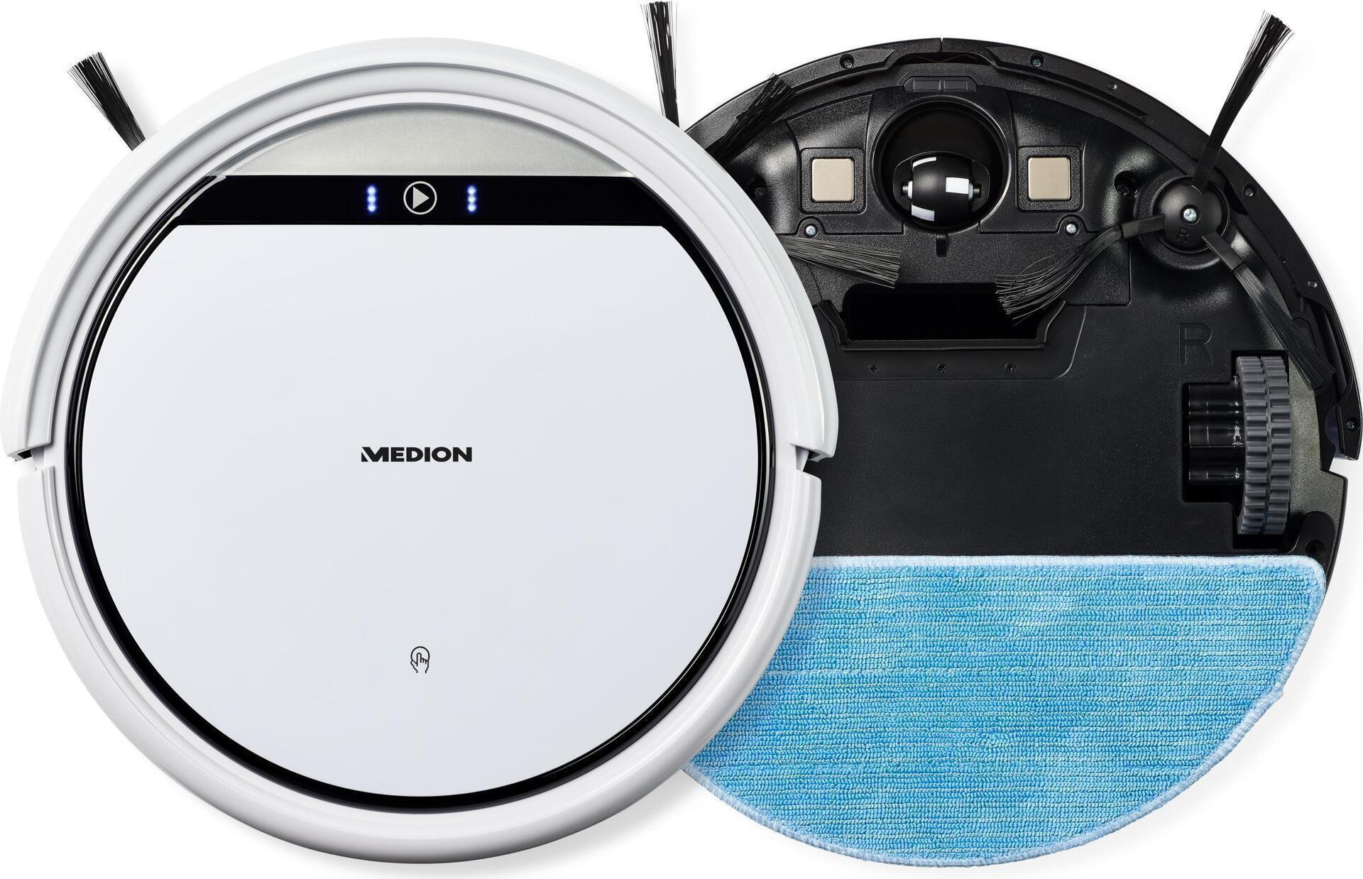 Купить Medion MD 10064 Reinigungsroboter Weiß, Schwarz 1 virtuelle Wand, Fernbedienbar (MD 10064) в магазине wardena.ru