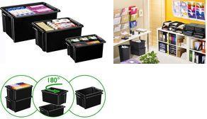 Купить CEP Aufbewahrungsbox Jumbo strata, 48,5 Liter, schwarz aus PP, außerst stabil, Dreh-/Stapelbox, mit Griffmulden, - 5 Stück (HW48R) в магазине wardena.ru