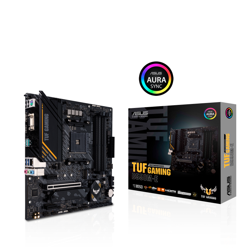Купить ASUS TUF GAMING B550M-E - Motherboard - micro ATX - Socket AM4 - AMD B550 Chipsatz - USB-C Gen1, USB 3.2 Gen 1, USB 3.2 Gen 2 - Gigabit LAN - Onboard-Grafik (CPU erforderlich) - HD Audio (8-Kanal) (90MB17U0-M0EAY0) в магазине wardena.ru