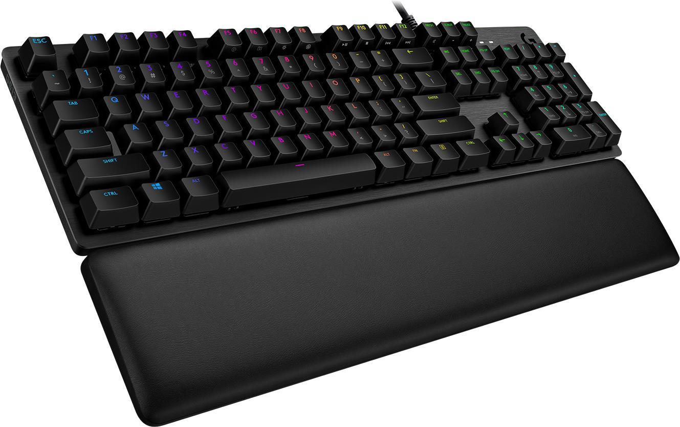 Купить Logitech Gaming G513 - Tastatur - backlit - USB - German QWERTZ - Tastenschalter: GX Brown Tactile - Kohle (920-009324) в магазине wardena.ru
