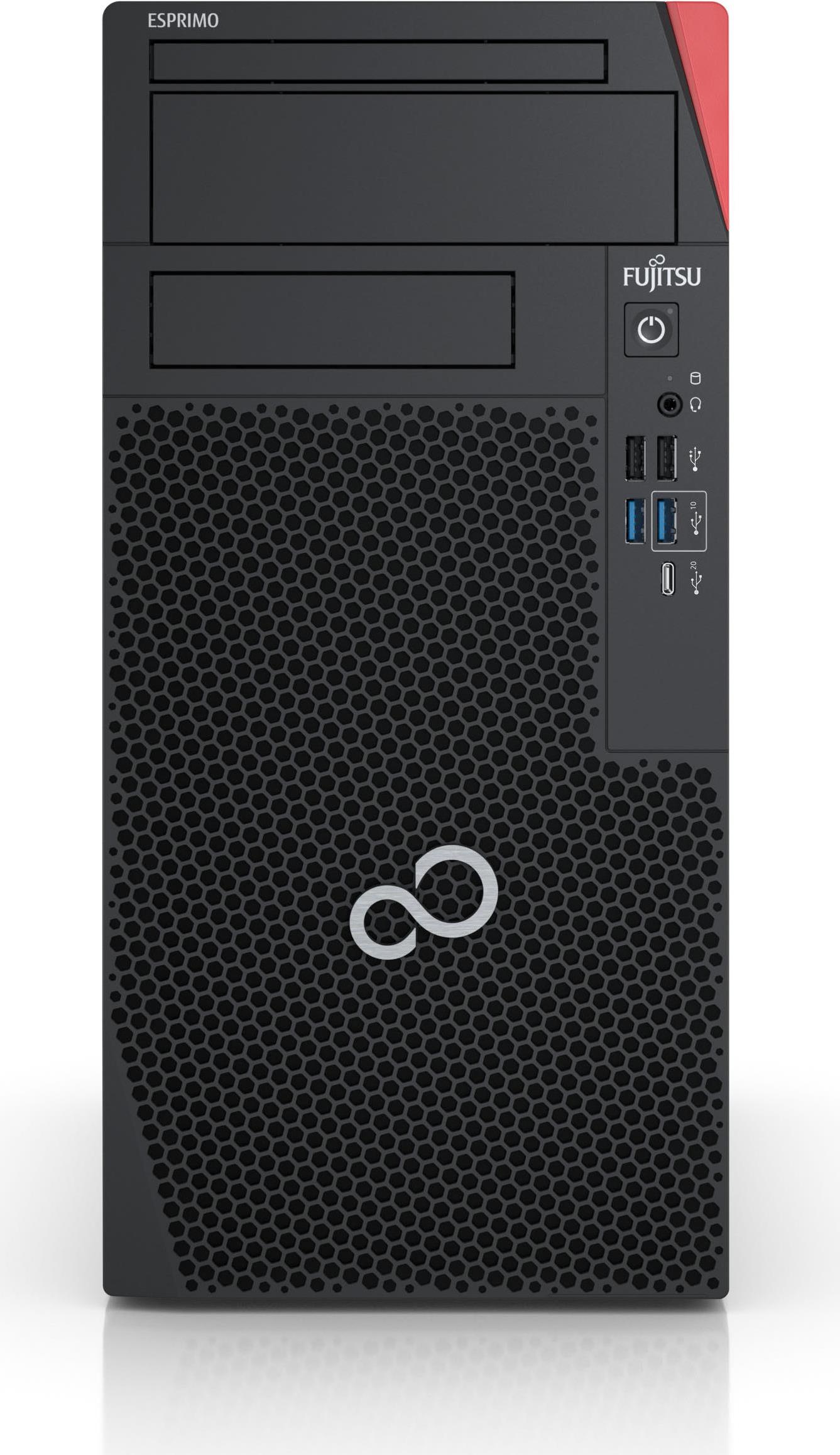 Купить Fujitsu ESPRIMO P6012 i5-12400 Desktop Intel® Core™ i5 8 GB DDR4-SDRAM 256 GB SSD Windows 11 Pro PC Schwarz - Rot (VFY:P612EPC50MFR) в магазине wardena.ru