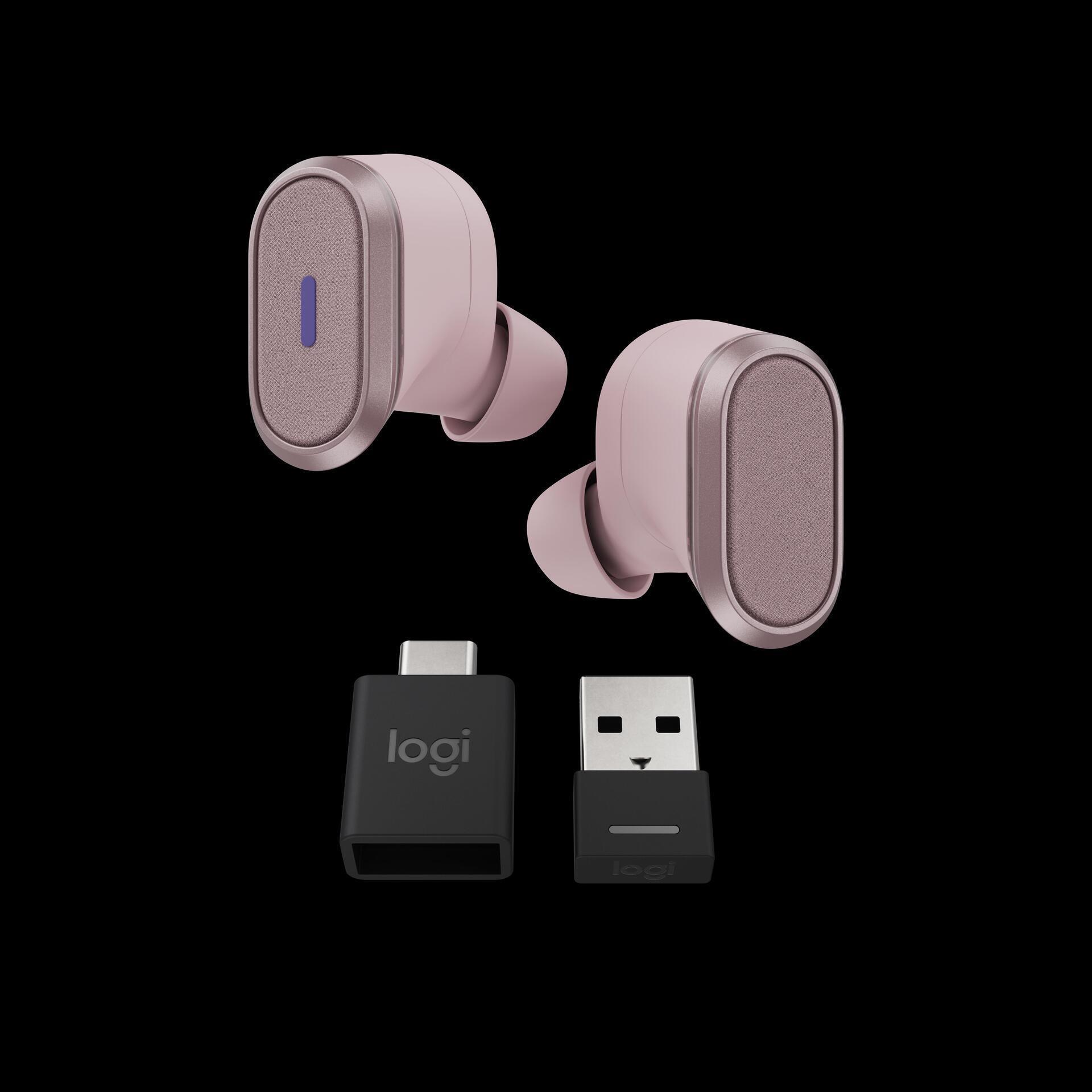Купить Logitech Zone True Wireless - True Wireless-Kopfhörer mit Mikrofon - im Ohr - Bluetooth - aktive Rauschunterdrückung - rosé (985-001090) в магазине wardena.ru