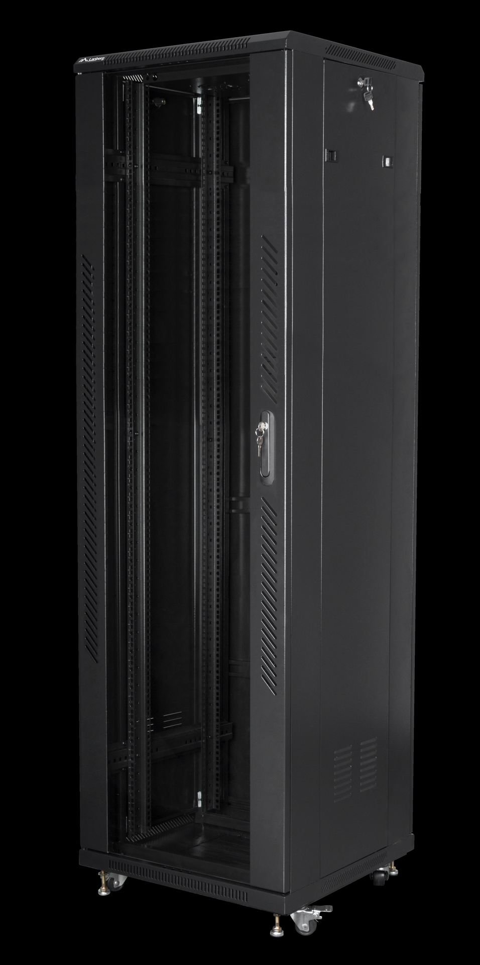 Купить Lanberg FF01-6642-12B (42U; 19 "; 2050 mm 600 mm 600 mm; Stehschränke; Full, Glas, 800 kg; schwarz) (FF01-6642-12B) в магазине wardena.ru