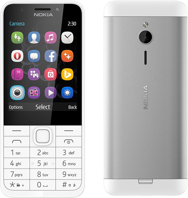 Купить Nokia 230 Dual Sim - white silver (Nokia 230 White Dual Sim) в магазине wardena.ru