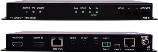Купить KRAMER ELECTRONICS KDS-8 - Latenzfreier 4K HDR SDVoE Video Streaming Transceiver über Kupfer (59-001890) в магазине wardena.ru