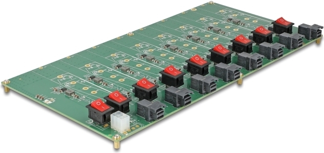 Купить Delock M.2 Testboard für 8 x NVMe Key M SSD mit SFF-8643 Anschluss (61073) в магазине wardena.ru