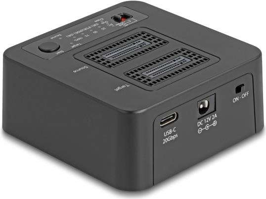 Купить Delock USB 20 Gbps M.2 Dockingstation für 2 x NVMe PCIe SSD mit Klon- und (64300) в магазине wardena.ru