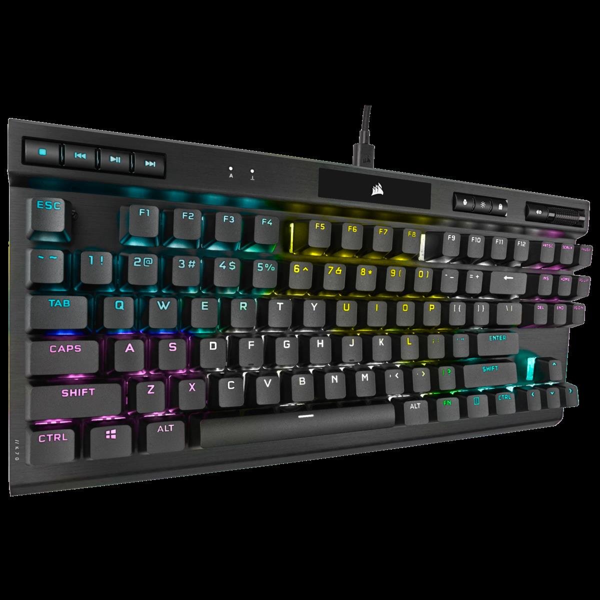 Купить CORSAIR CHAMPION Series K70 RGB TKL - Tastatur - Hintergrundbeleuchtung - USB - Deutsch - Tastenschalter: CHERRY MX Speed (CH-9119014-DE) в магазине wardena.ru