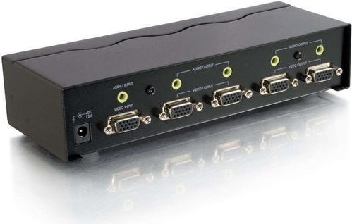 Купить C2G TruLink 4-Port UXGA Monitor Splitter/Extender with 3.5mm Audio - Monitor-/Audio-Switch - Desktop (89031) в магазине wardena.ru