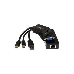 Купить StarTech.com HDMI VGA and Gigabit Ethernet Adapter Bundle - MDP to HDMI / VGA - USB3.0 to GbE - Notebook-Zubehörpaket - Schwarz (MSTP3MDPUGBK) в магазине wardena.ru