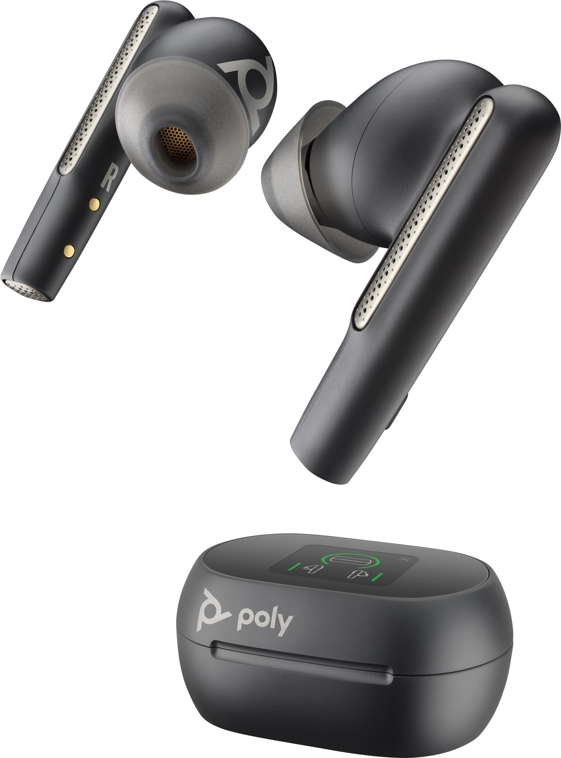 Купить Poly Voyager Free 60+ - True Wireless-Kopfhörer mit Mikrofon - im Ohr - Bluetooth - aktive Rauschunterdrückung - Carbon Black - Zertifiziert für Microsoft Teams (216066-01) в магазине wardena.ru