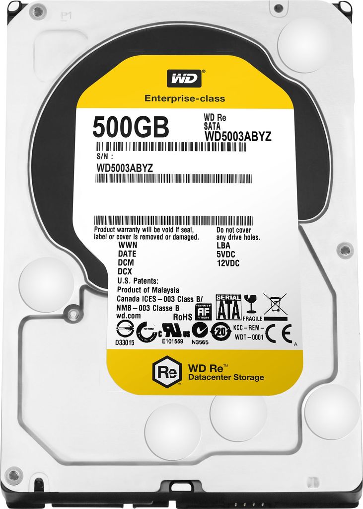 Купить Western Digital RE 500GB 3.5" SATA III - Serial ATA III - 500 GB - 88.9 mm (3.5 ") - 6.4 W - 6.5 W - 4.4 W (WD5003ABYZ) в магазине wardena.ru