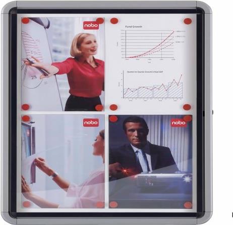 Купить NOBO Schaukasten, Metall-Rückwand, Außenbereich, 8 x DIN A4 wetterfest, wassergeschützt, Aluminiumrahmen, 4 mm Sicher- (1902579) в магазине wardena.ru