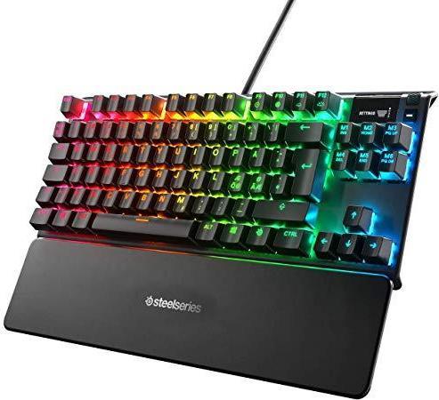 Купить SteelSeries Apex 7 TKL - Tastatur - mit Display - backlit - USB - Nordisch - Tastenschalter: roter Schalter (64651) в магазине wardena.ru