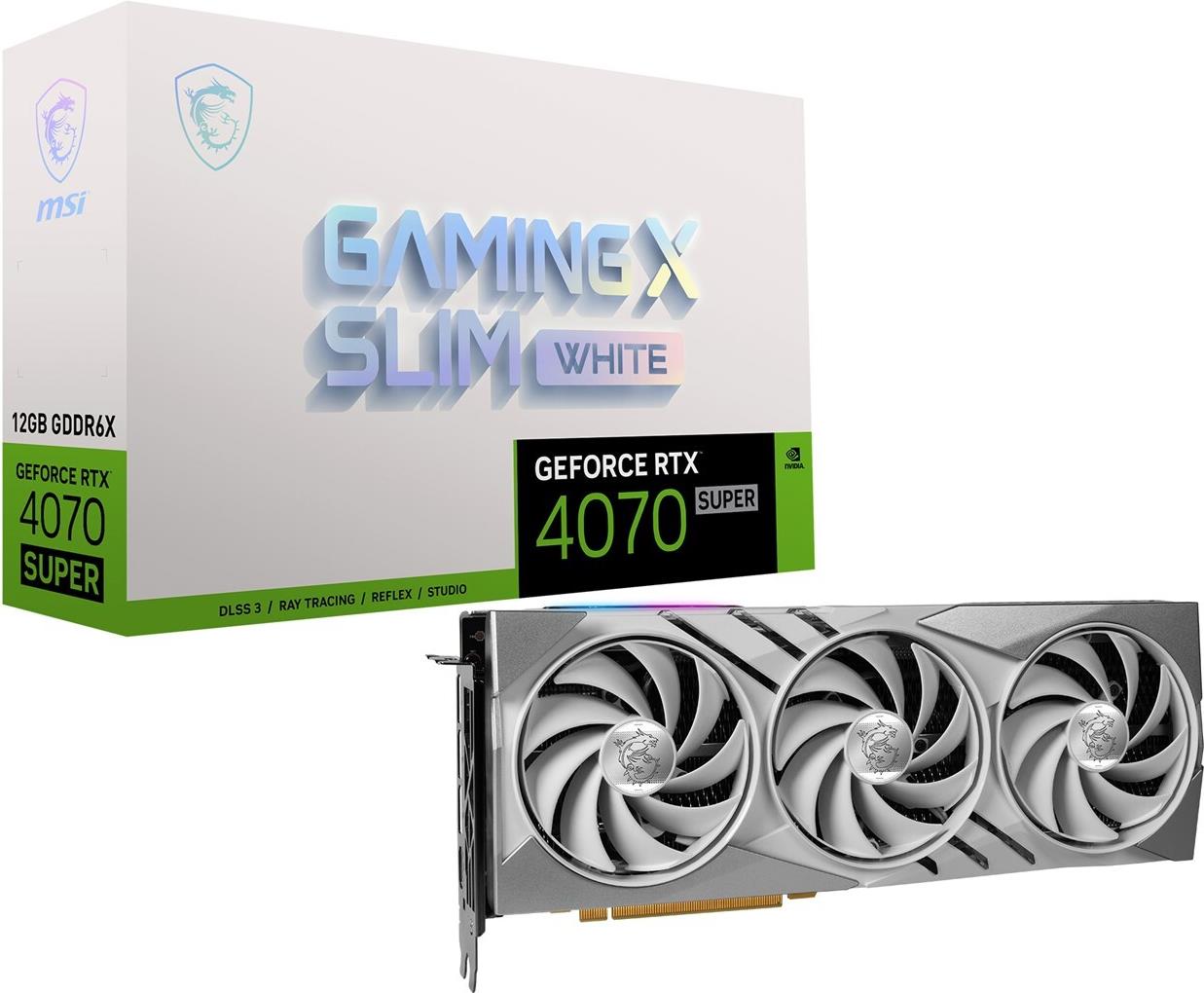 Купить MSI GAMING GeForce RTX 4070 SUPER 12G X SLIM WHITE NVIDIA 12 GB GDDR6X (RTX 4070 SUPER 12G GAMING X SLI) в магазине wardena.ru