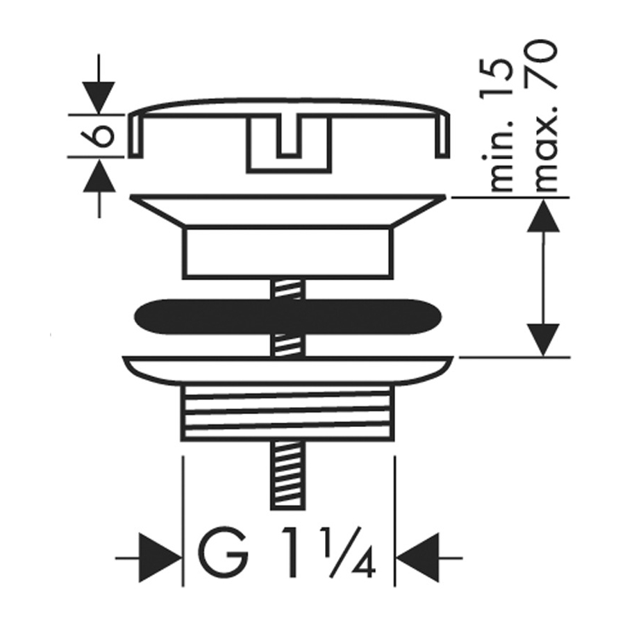 Купить Hansgrohe Слив для раковины, незапираемый шлифованная бронза 50001140 в магазине wardena.ru