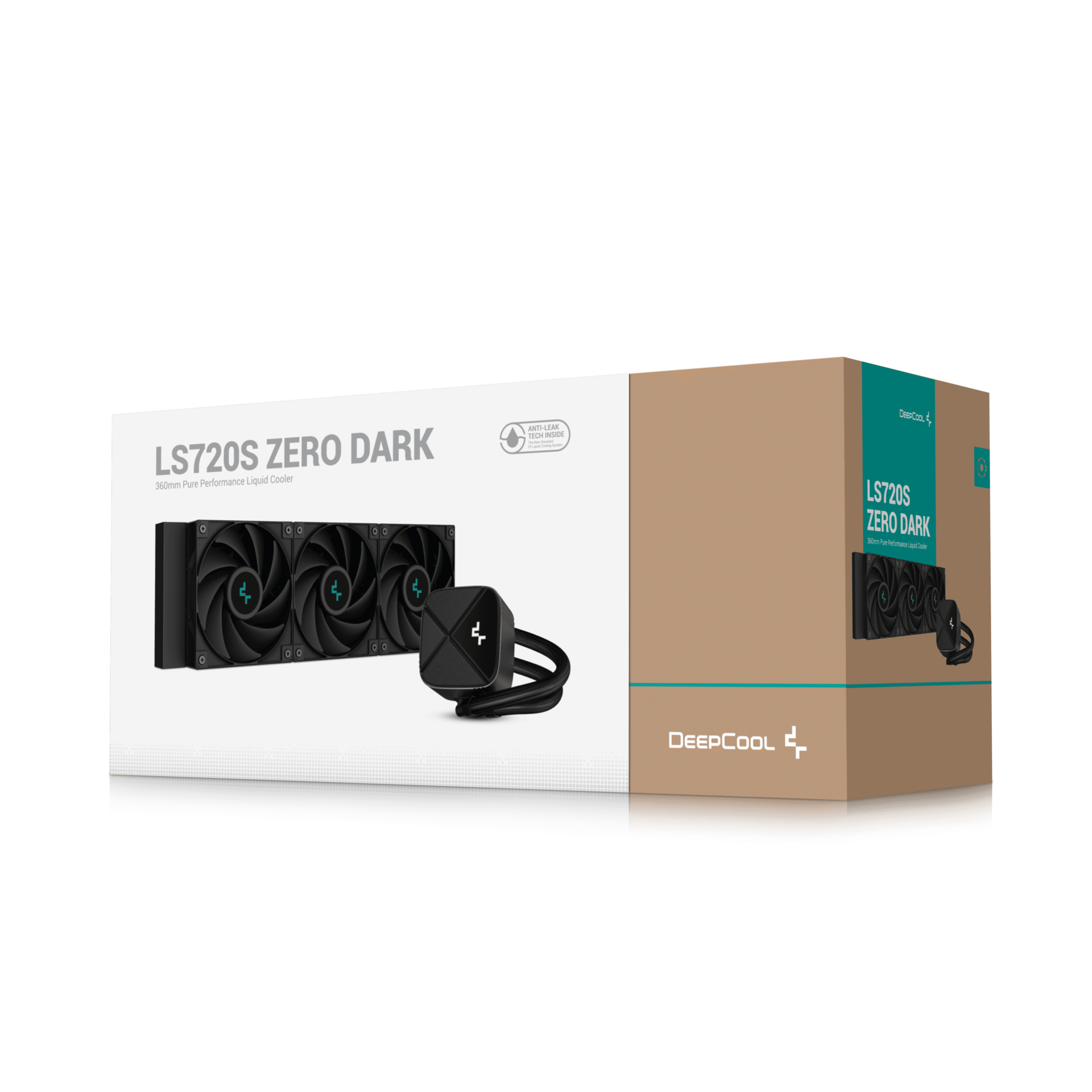 Купить Deepcool LS720S Zero Dark 360mm all black Water Cooler 3x FC120 120mm PWM High Performance - AMD Sockel AM4 (Ryzen) - AMD Sockel AM5 (Ryzen Zen4) - Intel Sockel 2066 (Kaby Lake X) (R-LS720-BKNNMM-G-1) в магазине wardena.ru