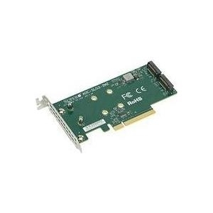 Купить Super Micro Supermicro AOC-SLG3-2M2 - Schnittstellenadapter - M.2 - Erweiterungsschlitz auf 2 x M.2 - M.2 NVMe Card - Low-Profile - PCIe 3.0 x8 (AOC-SLG3-2M2-O) в магазине wardena.ru
