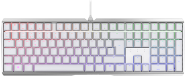 Купить CHERRY MX-Board 3.0 S - Tastatur - Hintergrundbeleuchtung - USB - QWERTZ - Deutsch - Tastenschalter: CHERRY MX Black - weiß (G80-3874LUADE-0) в магазине wardena.ru