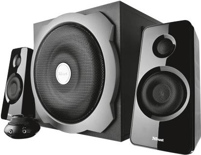 Купить Trust Tytan 2.1 Subwoofer Speaker Set - Lautsprechersystem - für PC - 2.1-Kanal - 60 Watt (Gesamt) - Schwarz (19019) в магазине wardena.ru