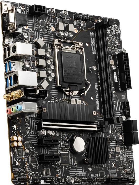 Купить MSI B560M PRO WIFI - Motherboard - micro ATX - LGA1200-Sockel - B560 Chipsatz - USB 3.2 Gen 1 - 2.5 Gigabit LAN, Wi-Fi, Bluetooth - Onboard-Grafik (CPU erforderlich) - HD Audio (8-Kanal) (7D21-001R) в магазине wardena.ru