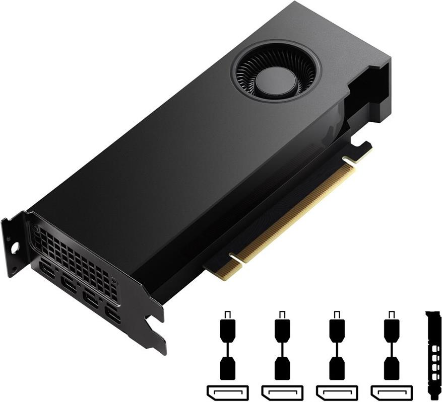 Купить PNY VCNRTXA4000ADALP-BLK NVIDIA RTX A4000 ADA 20GB GDDR6 4X DISPLAYPORT PCI EXPRESS 4.0 LP - ATX BRACKET BULK (VCNRTXA4000ADALP-BLK) в магазине wardena.ru