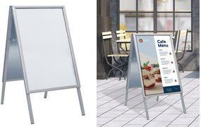 Купить EUROPEL Plakatständer, wasserfest, A1, silber hochwertiger Klapprahmen mit Gehrungsecken aus - 1 Stück (355114) в магазине wardena.ru