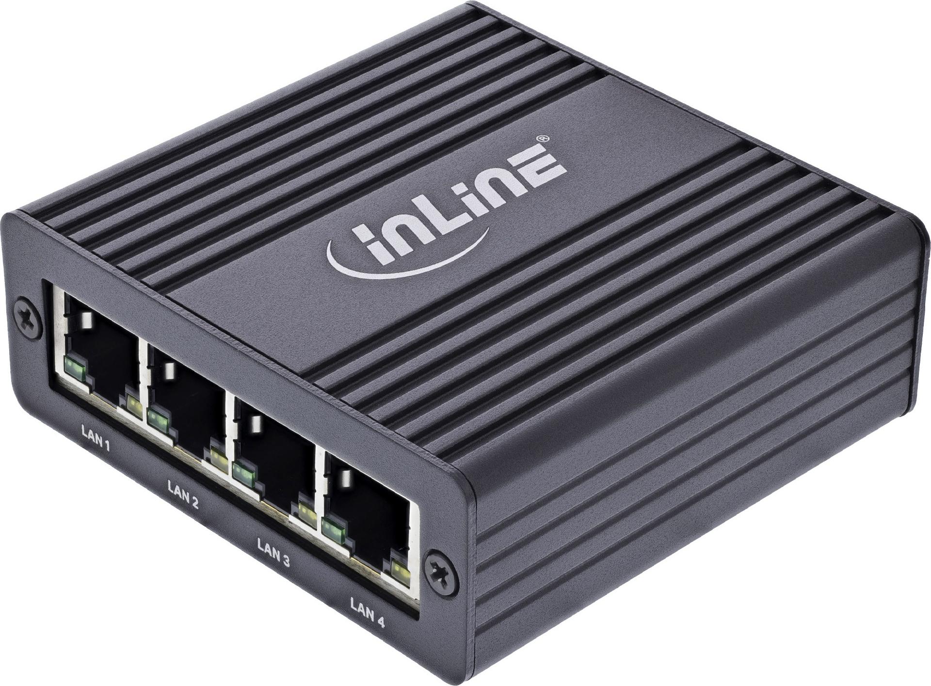 Купить InLine USB-A 3.2 Gen.1 zu 4x RJ45 Gigabit Ethernet Adapter - Adapter - Digital/Daten (33380V) в магазине wardena.ru